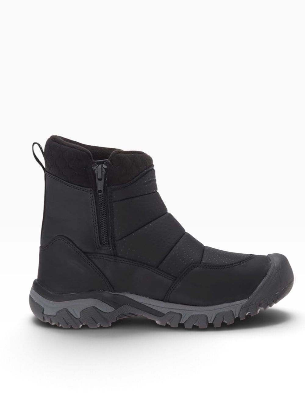 KEEN 7.5 Hoodoo III Low Zip Waterproof Winter Boots Black Magnet 1017732